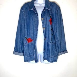 Vintage Paris Saint Germain Denim Shirt Jacket